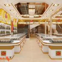 Thiết kế tiệm vàng Chị Hương tại Lào Cai 